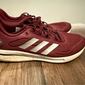 Adidas Maroon Supernova Sneakers